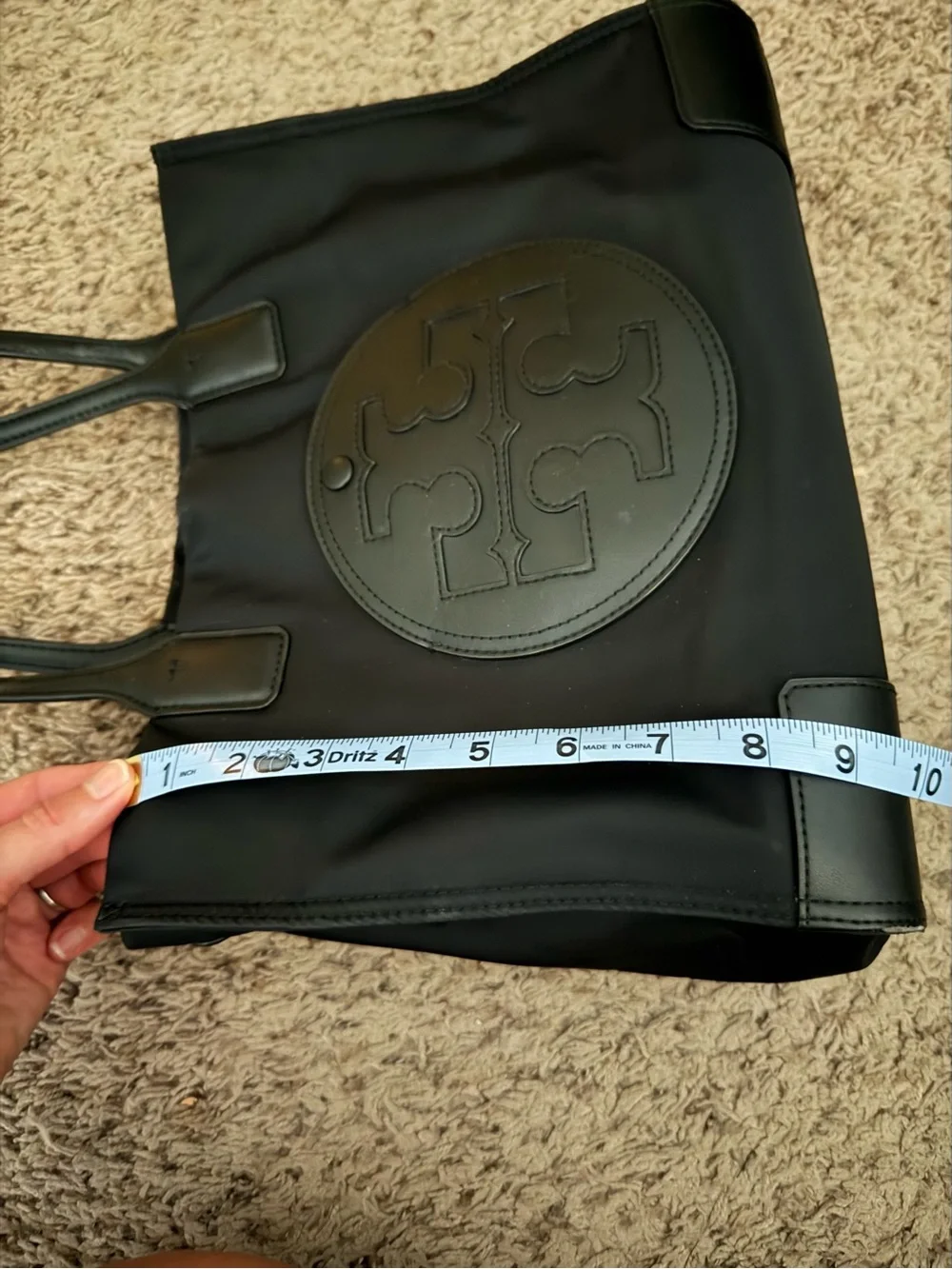 Tory Burch Small Ella Tote Bag- Black